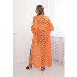 Kesi Long cardigan Super KID Mohair orange neon | Shoptok.si