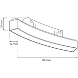  LED svetiljka za šinski sistem MAGNETIC TRACK, LED/10W/48V, 3000K, crna | Eponuda.com