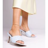 Gemre Blue quilted stiletto mules Penese | shoptok.hr