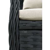  5-dijelni vrtni blagovaonski set s jastucima od poliratana crni | shoptok.hr