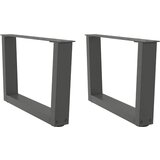 Noge za klub stolić V-oblika 2 kom antracit 50 x (30-31,3) cm čelik Cijene