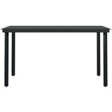  5-dijelni vrtni blagovaonski set s jastucima crni | shoptok.hr