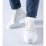 Gemre White high fabric sneakers Casalma | Shoptok.si