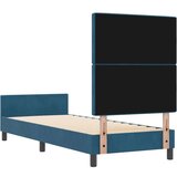 vidaXL Postelja Temno modra 80x200 cm Žamet | Shoptok.si