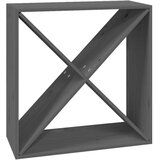 Ormarić Vinska omarica siva 62x25x62 cm trdna borovina, (20706237) | Shoptok.si