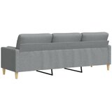  Trosjed s ukrasnim jastucima svjetlosivi 210 cm od tkanine | shoptok.hr