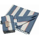 David Fussenegger NIZZA 2-delni set poletnih brisač "diagonalne črte" - modra | Shoptok.si