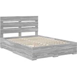 vidaXL konstrukcija postelje siva sonoma 140 x 200 cm konstruiran les, (5000113585) | Shoptok.si