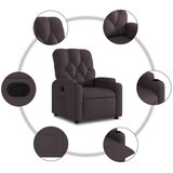  Naslonjač od tkanine tamnosmeđi | shoptok.hr