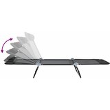  Sklopiva ležaljka za sunčanje 2 pcs Crna 182 x 55 x 85,5 cm | shoptok.hr