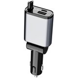 INF Avtomobilski polnilnik s 3 priključki, PD 30 W, izvlečni kabel Silver, (5000505620) Cene