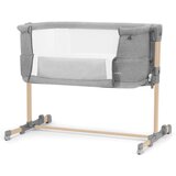 Kinderkraft prenosna posteljica neste™ grow light grey full wood cene