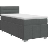  Boxspring krevet s madracem Tamnosiva 90 x 190 cm Tkanina - Tamnosiva jedna veličina Dizajn linija | shoptok.hr