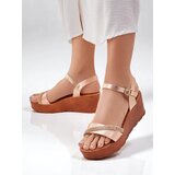 Resti Women's wedge sandals with rhinestones and glitter Aurora Glow | shoptok.hr