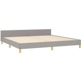  Za krevet s uzglavljem svjetlosivi 200x200 cm od tkanine | shoptok.hr