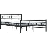  Posteljni okvir črn jeklen 140x200 cm, (20645625) | Shoptok.si