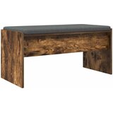  Klupa za hodnik s jastukom Dimljeni hrast 83 x 38 x 40 cm | shoptok.hr