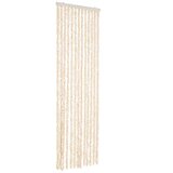  Zastor protiv muha bež i bijeli 56x185 cm od šenila | shoptok.hr