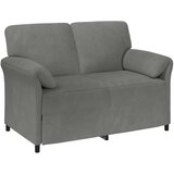 SOFA za dvije osobe Tamnosiva 138 x 83 x 95 cm Baršun | Eponuda.ba