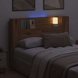  Uzglavlje S LED lampica Umjetnički hrast 140 x 17 x 104 5 cm | shoptok.hr