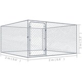  kavez za pse od pocinčanog čelika 2 x 2 x 1 m | Eponuda.com