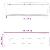  Jastuk za uzglavlje Hvar svjetlosivi 193 cm od tkanine | shoptok.hr