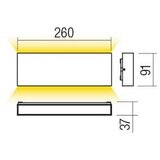  Redo 90388 - LED spoljašnje zidno svetlo KAMAL LED/15W/230V 3000K IP54 sivo | Eponuda.com