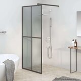 Pregrada za tuš 90x195 cm temno kaljeno steklo | Shoptok.si