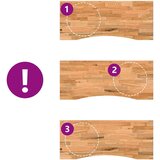 vidaXL Mizna plošča rjava 120x50x2,5 cm trdna hrastovina pravokotna | Shoptok.si