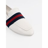 Shelvt White ballerinas with decorative stripes | shoptok.hr