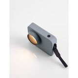 Nova Luce Prašno modra kovinska LED zatemnitvena namizna svetilka (višina 11 cm) Kedros – | Shoptok.si