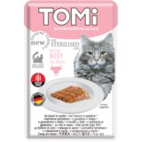Tomi sosić za sterilisane mačke sa ukusom govedine u želeu bez žitarica 100g Cene