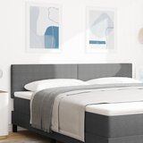 vidaXL LED posteljna glava preprost dizajn svetlo siva 90 cm kordurojska tkanina, (22052540) Cene