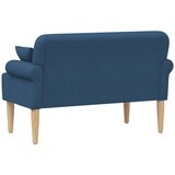  Ljubavni kauč s gumbima Plava 120 x 65 x 79 cm Tkanina | Eponuda.com
