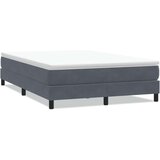 Box Spring krevet bez madracem tamno sivi 160x220 cm baršun | shoptok.hr