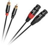 Cabletech XLR - 2RCA priključni kabel 1m | shoptok.hr
