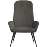  Stol za sproščanje temno siv žamet, (20957306) | Shoptok.si