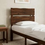  Uzglavlje s prirodnim rubom ROSTOCK Tamno smeđa 90 cm | shoptok.hr