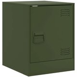 vidaXL Nočna omarica olivno zelena 34,5x39x44 cm jeklo | Shoptok.si