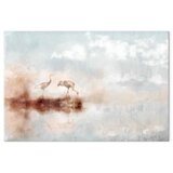  Slika - Cranes in the Morning (1 Part) Wide 90x60 Na talijanskom platnu | shoptok.hr