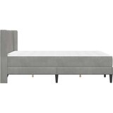  Okvir kreveta s madracem 2 pcs Svijetlo siva Baršun - Svjetlosiva 140 x 190 cm | shoptok.hr