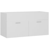 vidaXL omarica za umivalnik bela 90x38,5x46 cm iverna plošča, (20580075) Cene