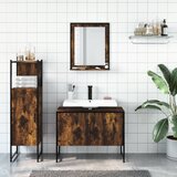  3-dijelni set kupaonskih ormarića boja dimljenog hrasta drveni | shoptok.hr