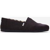 Toms reciklirano bombažno platno Alpargata čevlji 10017670 črna / črna | Shoptok.si