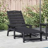  Ležaljka Crna 195,5 x 53 x 98,5 cm HDPE | shoptok.hr