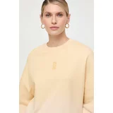 Patrizia Pepe Bombažen pulover ženska, rumena barva