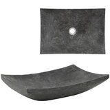  Umivaonik 50 x 35 x 12 cm mramorni crni | shoptok.hr