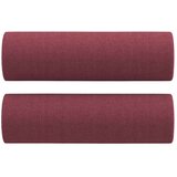  2-dijelni set sofa s jastucima crvena boja vina od tkanine | shoptok.hr