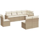 Maison Chic Seti vrtnega pohištva - Vrtna garnitura - Vrtni pohištvo set 8-delna z blazinami bež poli ratan, (21799784) | Shoptok.si