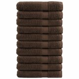 Furnova Premium brisače za savno SOLUND 10 kos rjava 80x200 cm 600 g/m2, (21916789) | Shoptok.si